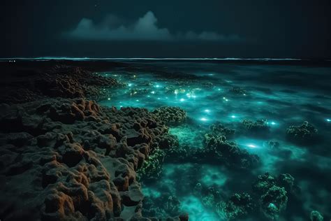 Bioluminiscencia en el océano