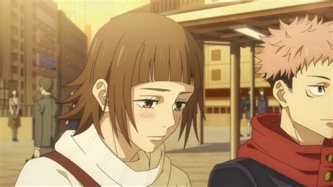 Yuji Itadori y Yuko Ozawa en la nieve