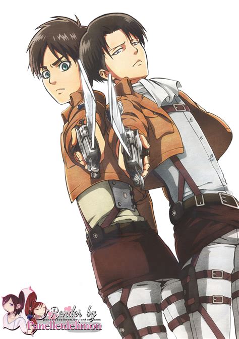 Ilustración de Eren y Levi en un entorno de poder y rebelión