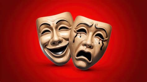 representación gráfica de la dualidad emocional (alegría y tristeza)