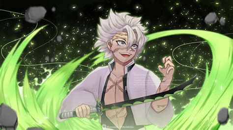 Sanemi Shinazugawa desatando un ataque