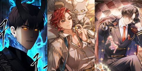 Portada de un manhwa con temática oscura y personajes intensos