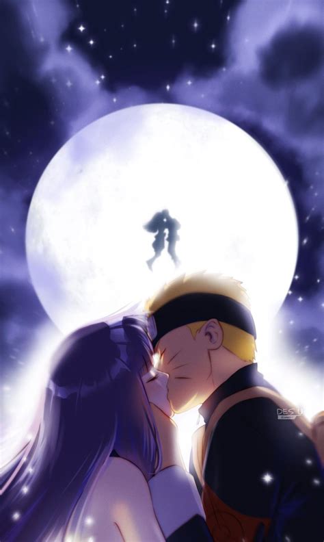 Ilustración de Obito y Hinata juntos