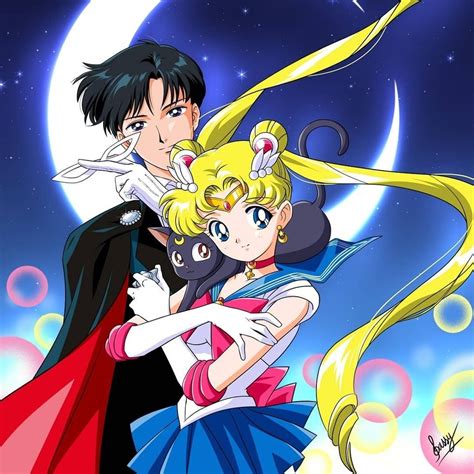 Serena y Haruka besándose en Sailor Moon Crystal