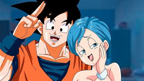 Bulma y Gokú buscando las Dragon Balls