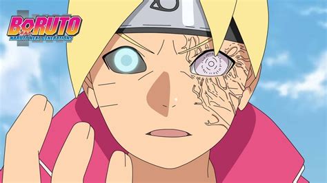 Boruto con el Byakugan activado