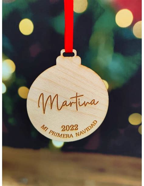 Bola de Navidad de madera personalizada con diseño de One Piece