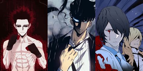 Miniaturas de varios manhwas populares como Noblesse, The Gamer y Black Haze
