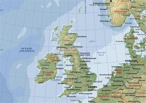 Mappa del Regno di Lionesse e della Britannia