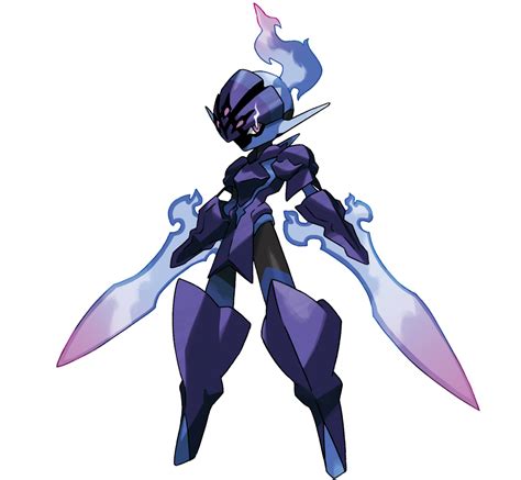 Ceruledge con su armadura y espadas