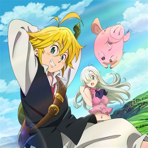 Elizabeth y Meliodas ante los héroes de My Hero Academia