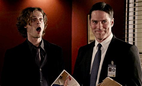 Ilustración de Aaron Hotchner y Spencer Reid