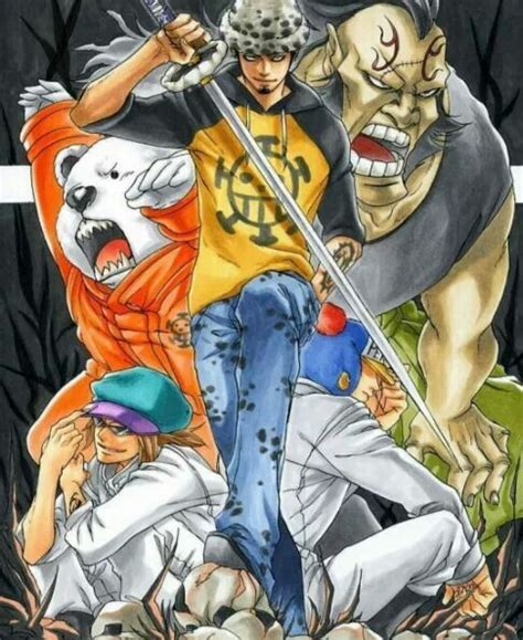 Trafalgar Law y su tripulación