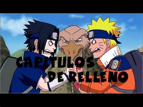 Gráfico de porcentaje de relleno en Naruto Shippuden