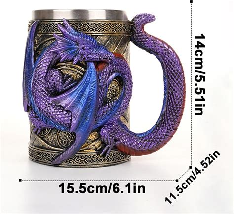 Dragón esmaltado en un vaso histórico