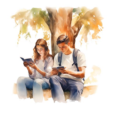 Pareja joven leyendo un diario