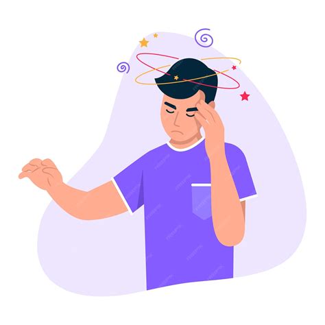 Ilustración de una persona experimentando mareos al levantarse