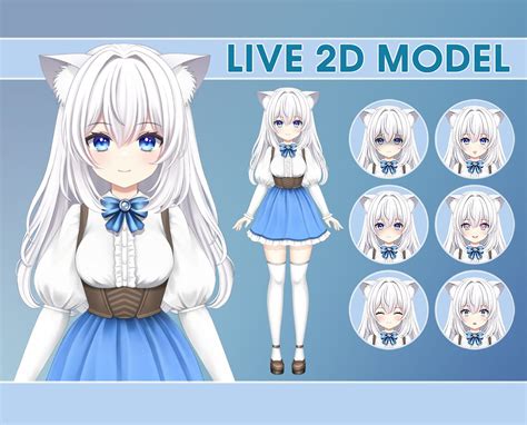 Ejemplo de avatar VTuber estilo anime