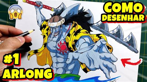 Arlong obligando a Nami a dibujar mapas