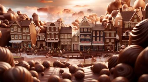 Ciudad hecha de chocolate en One Piece