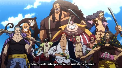 Shanks interviniendo en la Guerra de Marineford