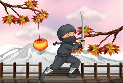Ilustración de un ninja creando un clon de sombras