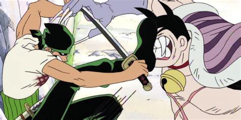Zoro derrotando a Sham y Buchi