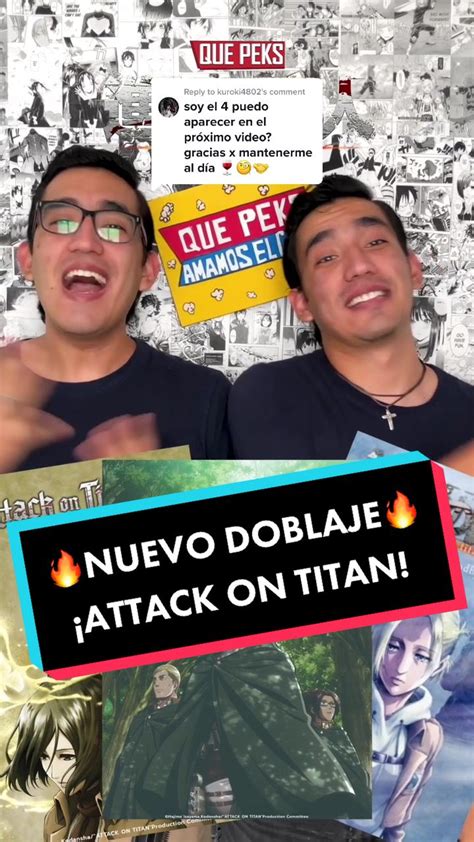 Detalle de doblaje latinoamericano de Attack on Titan