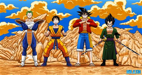 Comparativa de disfraces de Dragon Ball y One Piece