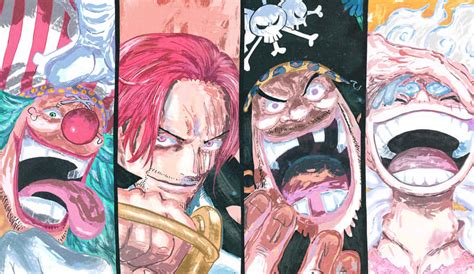 Ilustración de los Cuatro Emperadores (Yonko)