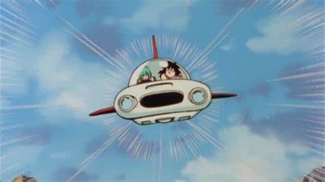 Avion de Bulma y Trunks siendo atacado por el Dr. Gero