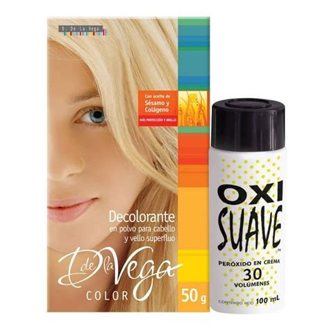 Infografía con los pasos para aplicar decolorante capilar