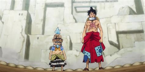 Luffy enfrentándose a Queen en Udon