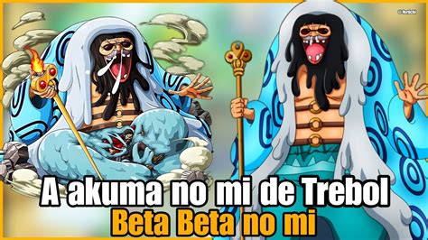 Trebol usando sus poderes de la Beta Beta no Mi