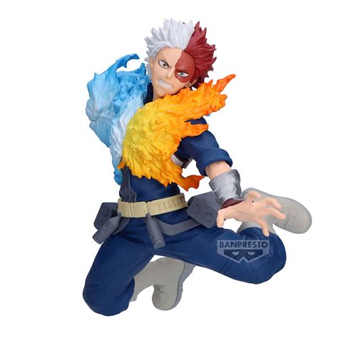 Primer plano del rostro de la figura de Shoto Todoroki