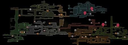 Mapa de las ubicaciones importantes en Demon Slayer