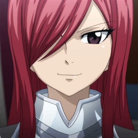 Erza Scarlet apuntando su espada a Gray Fullbuster