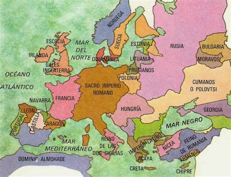 Mapa de Francia en el siglo XII con rutas de Aalis