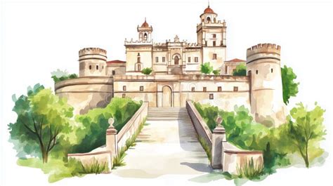 Ilustración del castillo de Sainte-Noire