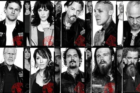 Retrato de los personajes principales de Sons of Anarchy