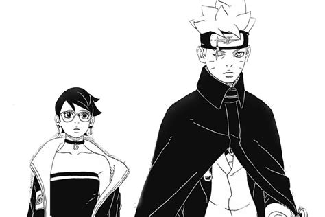 Portada del manga Naruto Gaiden con Sarada Uchiha y Boruto Uzumaki
