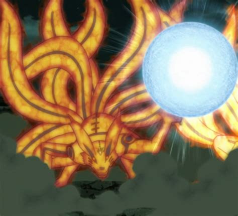 Kurama liberando su chakra