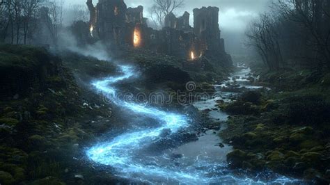 Ilustración de Rieta Tristi en un entorno sombrío