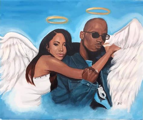 Ilustración de 2Pac y Aaliyah