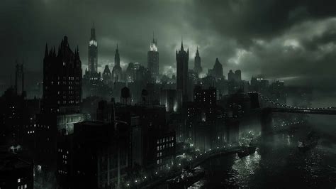 Gotham City vista nocturna