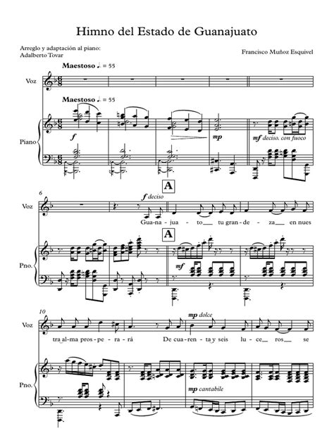 Partitura musical del opening 21 de Fairy Tail