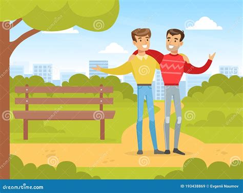 Ilustración de dos hombres en un encuentro íntimo en un entorno de spa