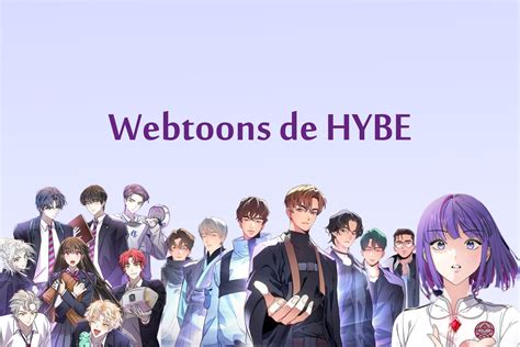 Logotipos de ENHYPEN, WEBTOON y HYBE Labels
