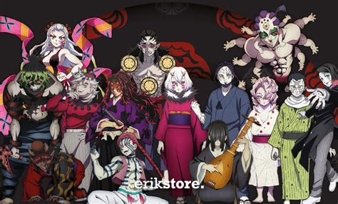 Diagrama de la estructura de poder de los demonios en Kimetsu no Yaiba