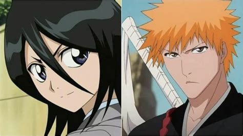 Ilustración de Ichigo y Rukia en una situación romántica